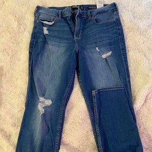 hollister high rise skinny jeans